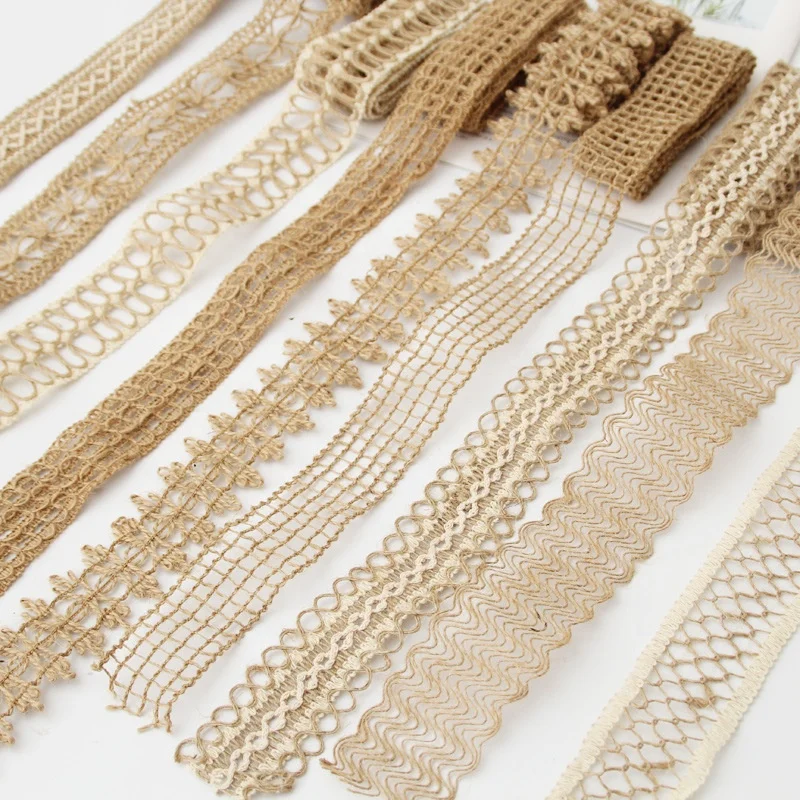 E-Magic Eco friendly custom jute ribbon natural 2cm width of hemp rope Hot sale jute ribbon for gift box packing