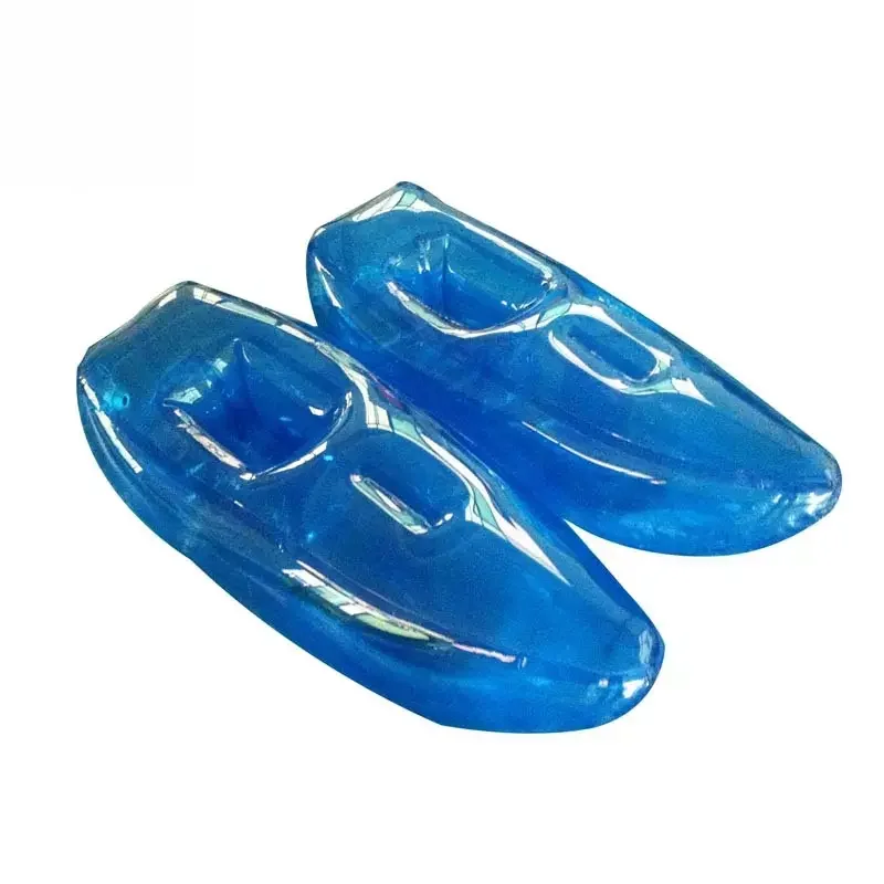 2022 new water walking floating toys blue clear pvc tarpaulin inflatable walk on water shoes