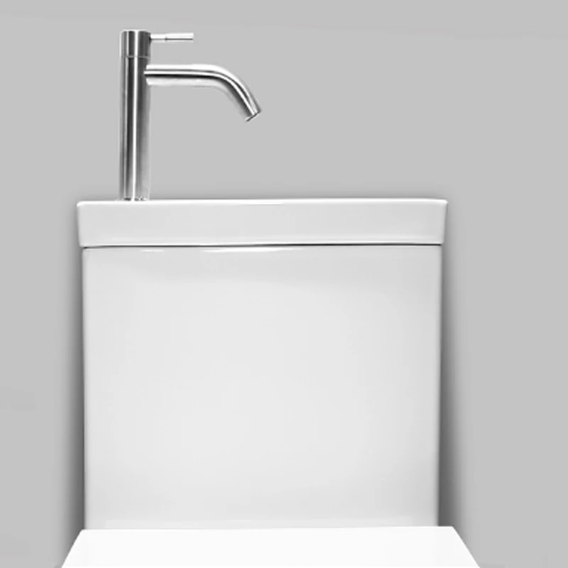 New Design White Bathroom Ceramic Sanitary Wares One Piece Toilet with Top Sink