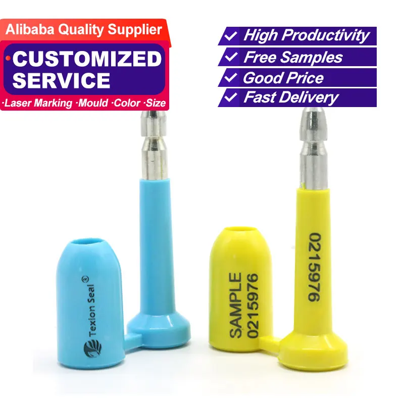 TXBS 403 Hot selling safety tamper evident container bolt seal with number