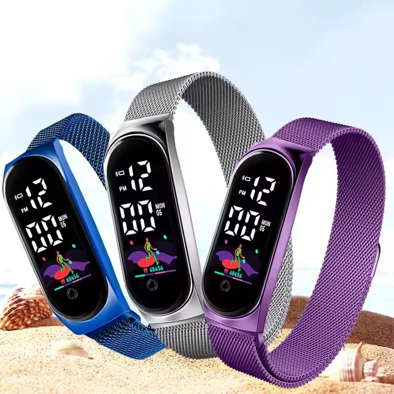 2024 Sports Watch Waterproof Luminous Kids Digital Watch Touch Screen Electronic LED Watch