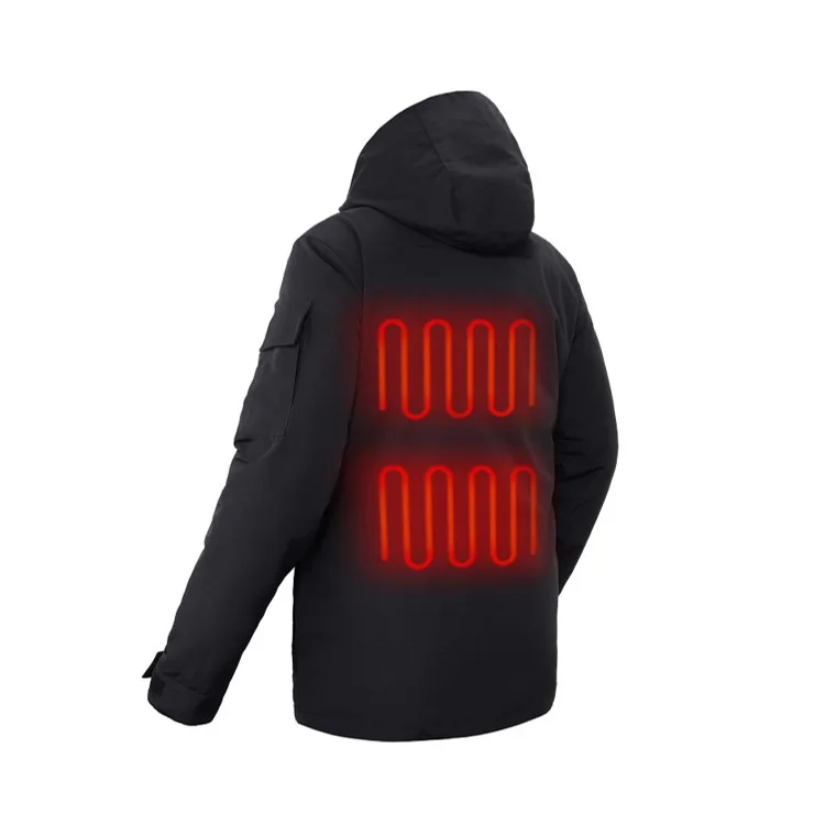 Midian plus size coats custom heated jacket men black jackets sport jackets mens black hooded camping & hiking wear