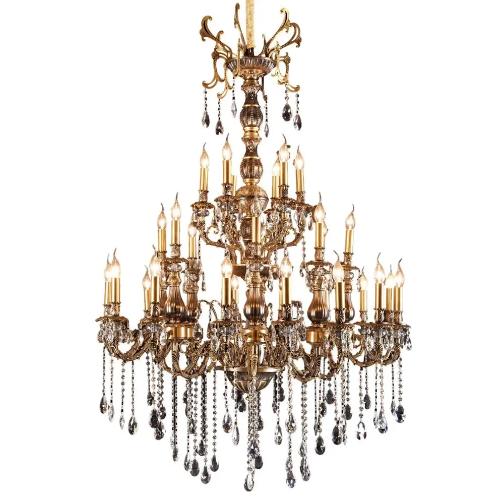 Led Ceiling Lamp Fixture Fittings Crystal Chandelier Pendant Lights Hanging Iron Modern Indoor Lighting European 3 PCS Silver 80