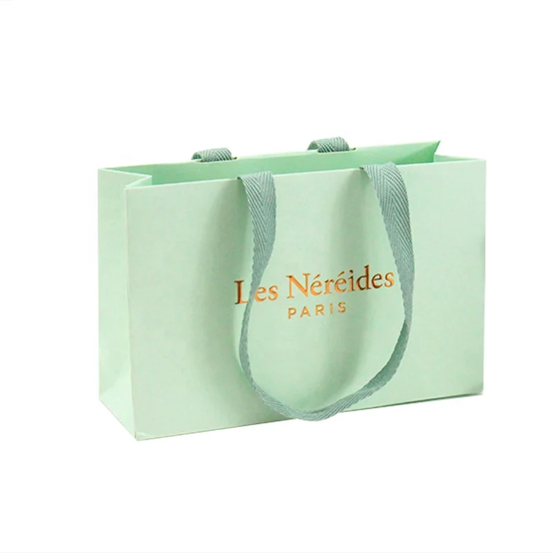 China Factory Wholesale Price Custom clothing Drawstring Luxury Shopping Bag Paper Bags With Your Own Logo Handle
