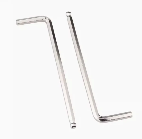 Nickel Plated L-Type Hex Key Wrench Galvanized Hardened Steel Hand Tools with OEM Customization for DIY Metric System