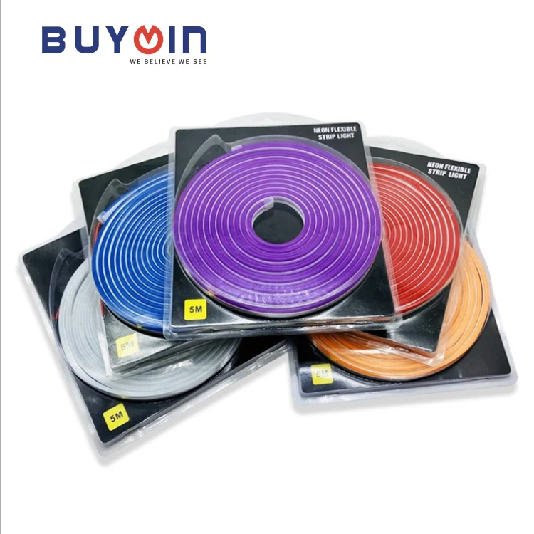 Neon Light Manufacture SMD2835 120Leds Tira Neon 5m DC12V Waterproof IP65 Tira Led Flexible For DIY Wedding Luces Led Neon