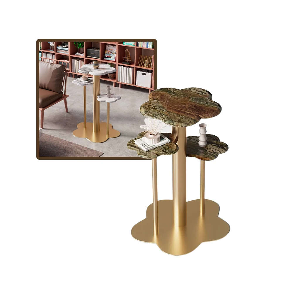 Room Easy Assembly Alter Marble Console Table Entryway Marbling Rock Plate Balcony Furniture Stainless Steel Hall Tables