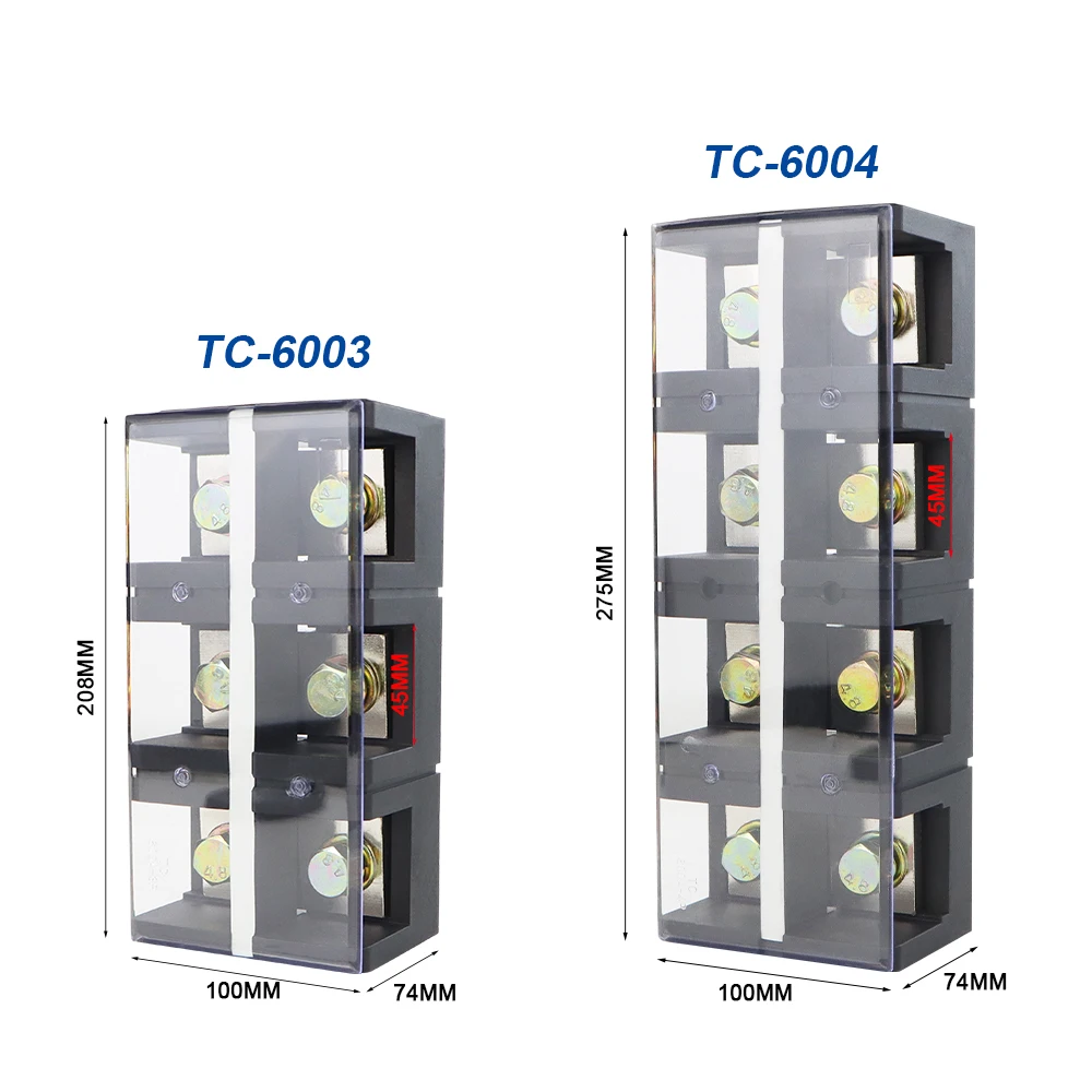 Медный клеммный блок TC 4003 высокотоковый кабельный крепежный разъем 600A подключается к мощной винтовой