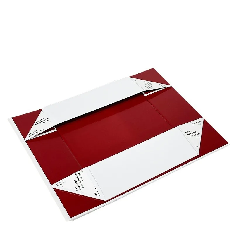 Custom Red Rigid Corrugated Boxes For Cosmetic Mailer shipping Box For Clothing Shoes Corrugated Box Gift Packaging
