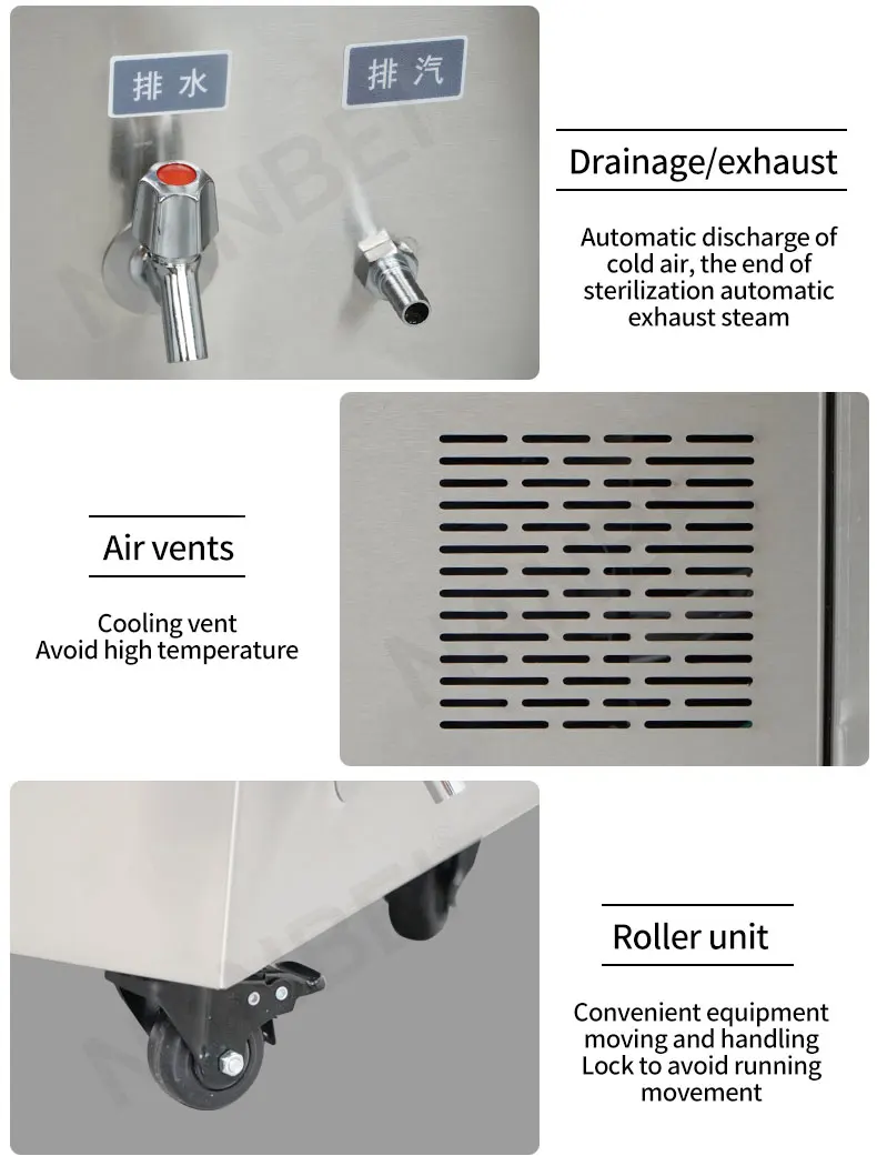 Steam sterilization equipments medical autoclave for canning