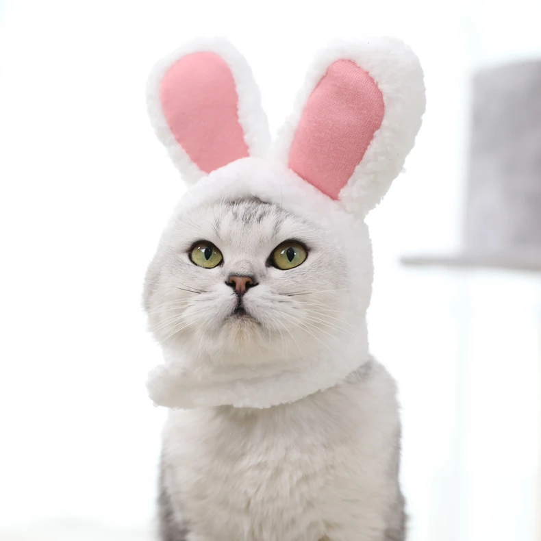 rabbit ear pet cat headgear cosplay party costume hat