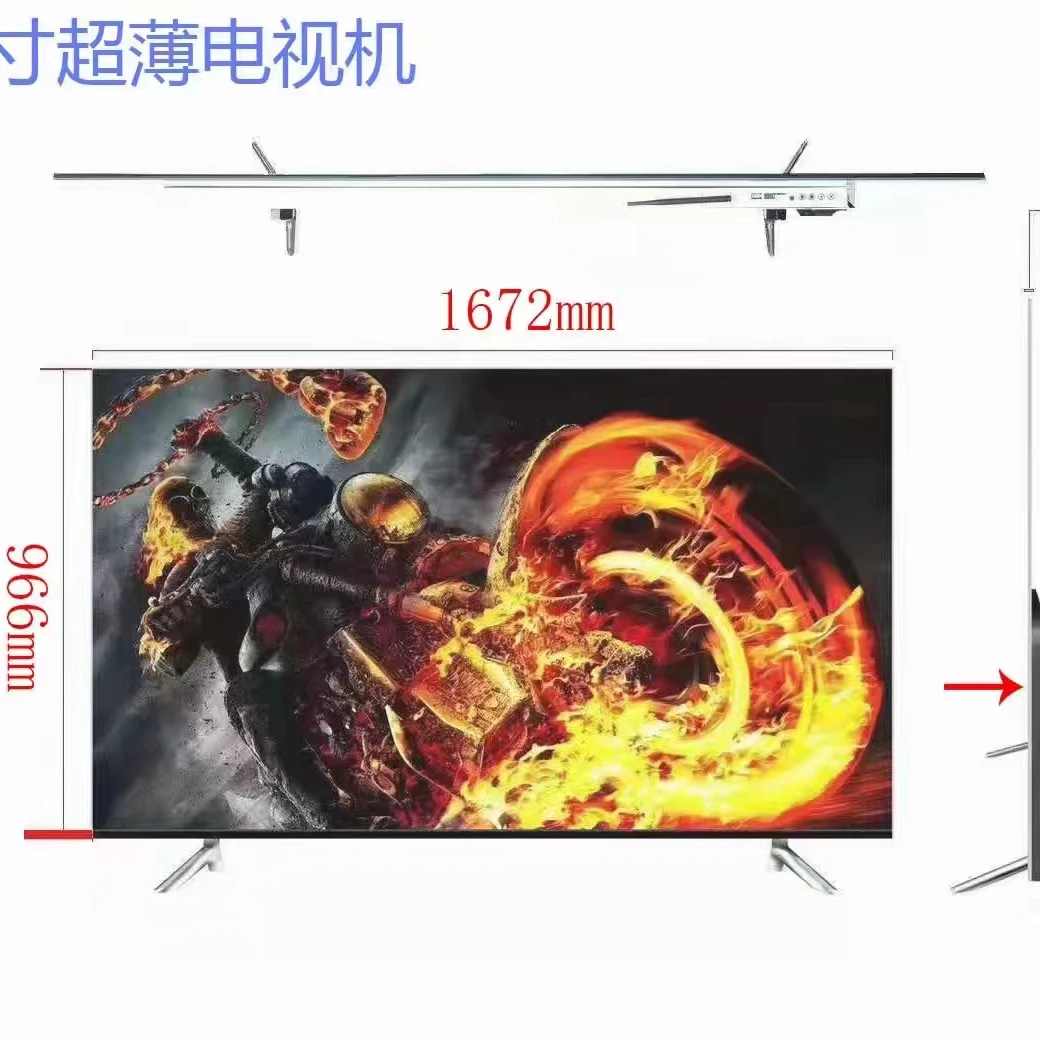 Custom brand A+ grade flat screen 2g+16g android wifi with digital 4k display tv smart 85 inch lcd televisions oled tvs
