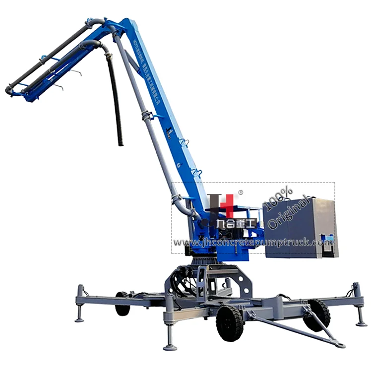 
China JIUHE brand 15m model HGY15 wheel type mobile concrete placing boom for sale 