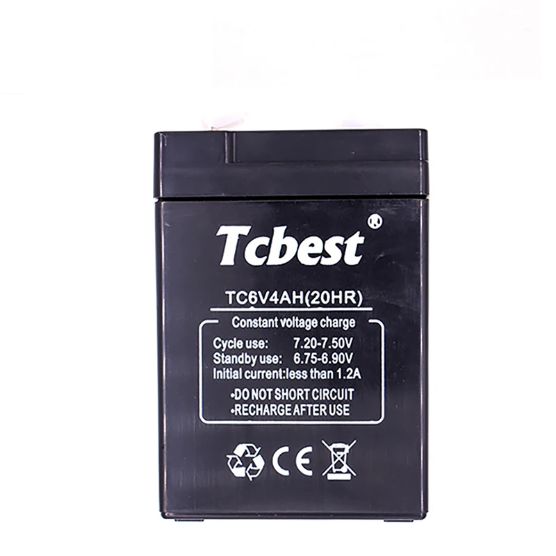 Lead Acid Battery TC640 6V 4Ah General Purpose Batteries OEM Accepted for Emergency Lighting Fire Alarms