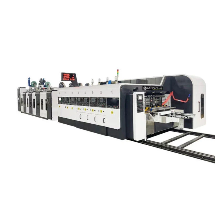 Fully Automatic Type Corrugated Cardboard  Box Making Machine Printing Slotting Die Cutting Machine
