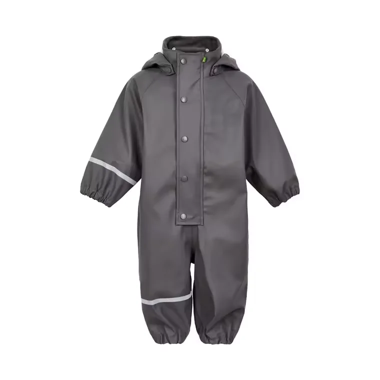 kids raincoat pu rainwear waterproof baby overalls toddler girls jumpsuits one piece rain suits