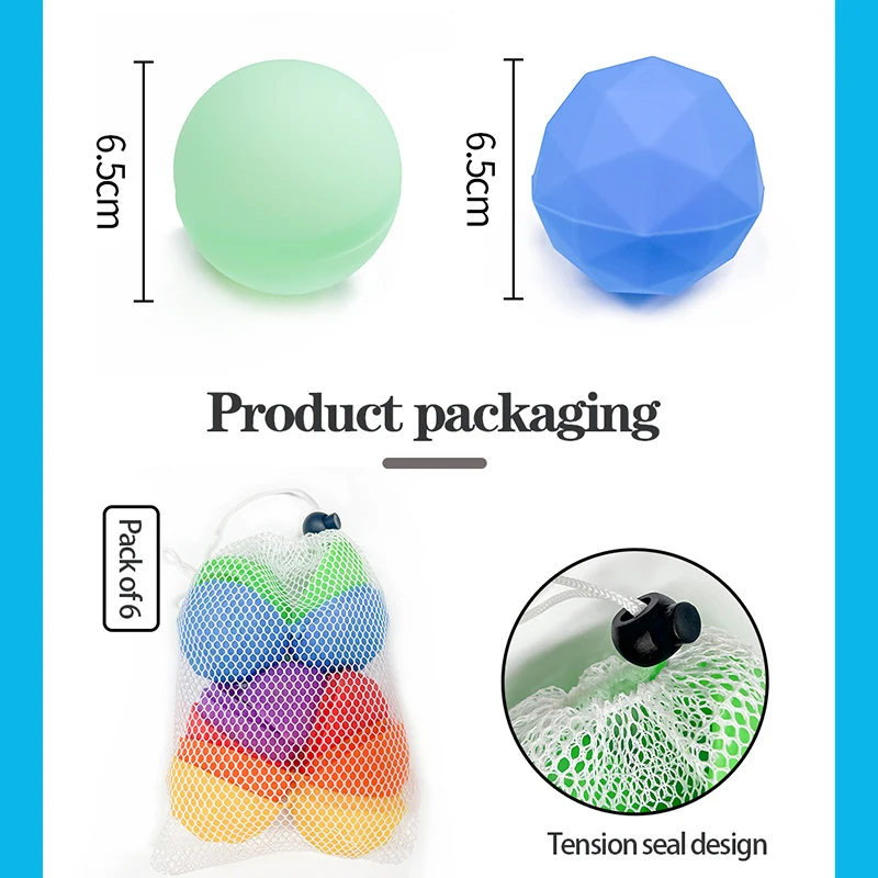 Reusable Water Balloons Balls Adults Kids Summer Swimming Pool Silicone Water Fighting Playing Toys Pool Water Bomb Games