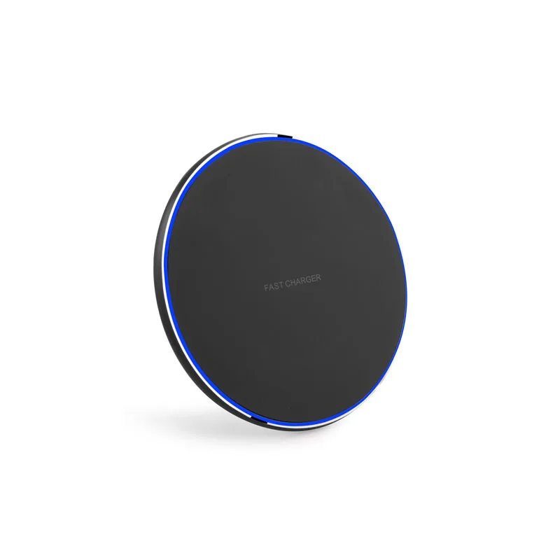 Portable Mirror Surface Mobile Phone Wireless Charger Crystal Round Wireless Charger For Android Pones