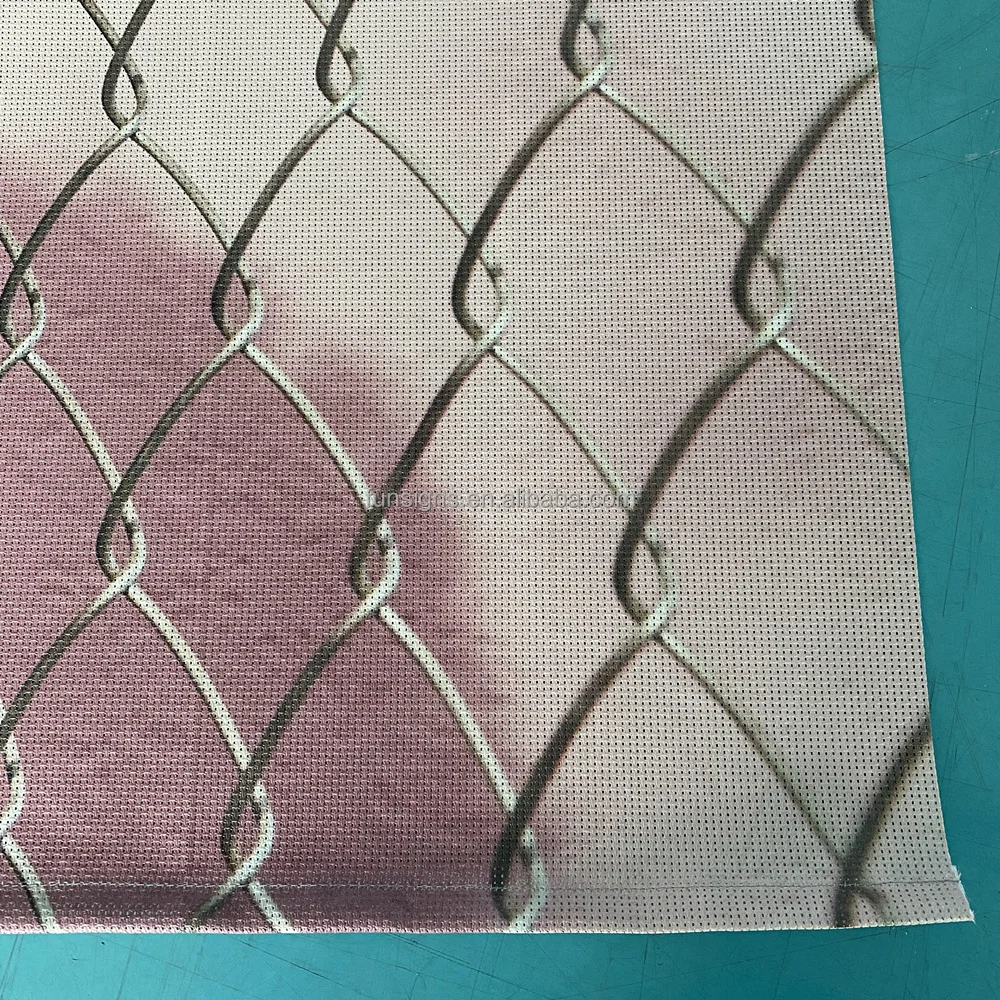 Fence Vinyl Banner Large Format Custom Printing PVC Vinyl Advertising Fence Mesh Banner