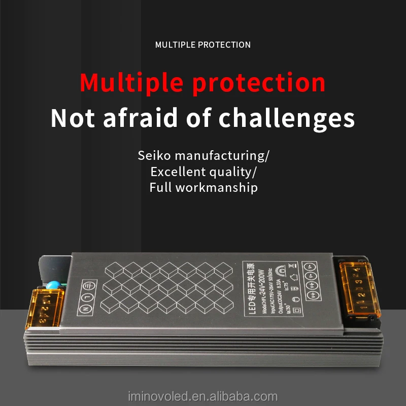 Ultra Thin LED Power Supply DC24V Lighting Transformers 60W 100W 150W 200W 300W 400W AC220V Driver For LED Strip LED Underground