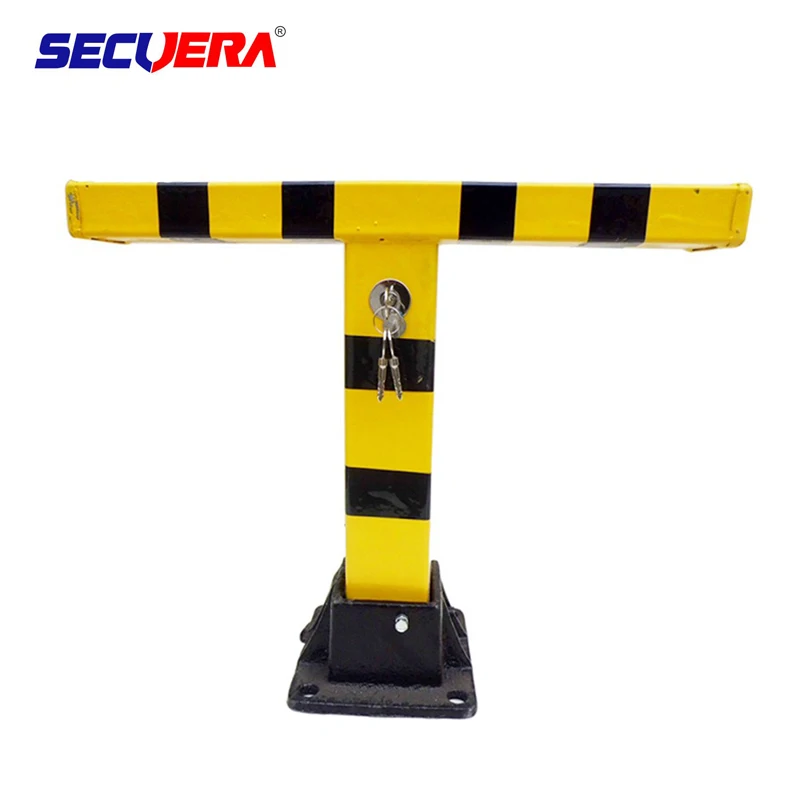 Durable And Portable Steel Manual Car Parking Space Lock, Folding Safety Parking Barrier
