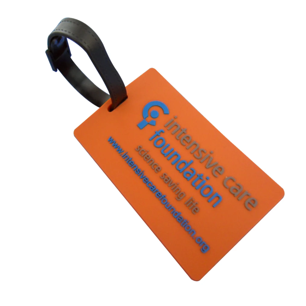 Custom Travel Luggage tag silicone and baggage identification labels ID silicone tag