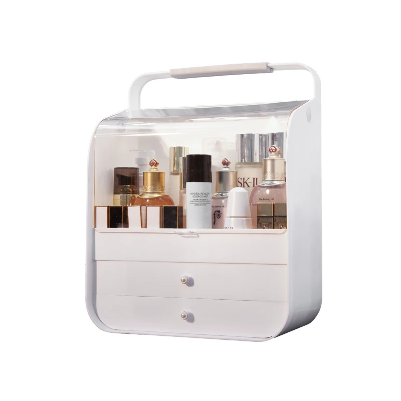 Practical peal make up box professional cosmetic organizer