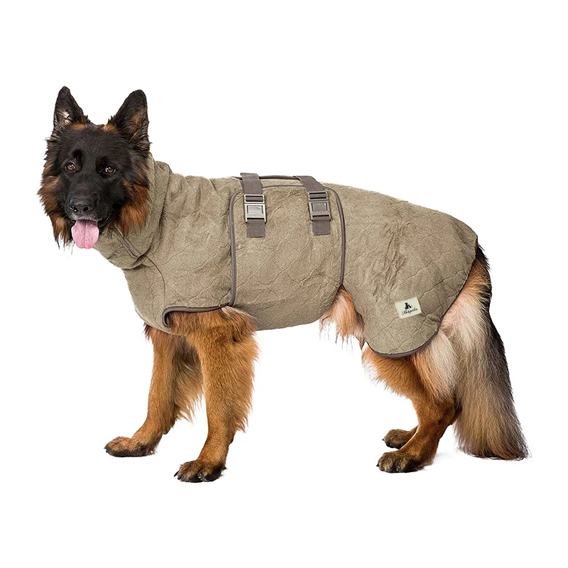 Wholesale Custom Factory Large Washable Luxury  Designer Water Absorbent Pet Dog Drying Coat Clothes