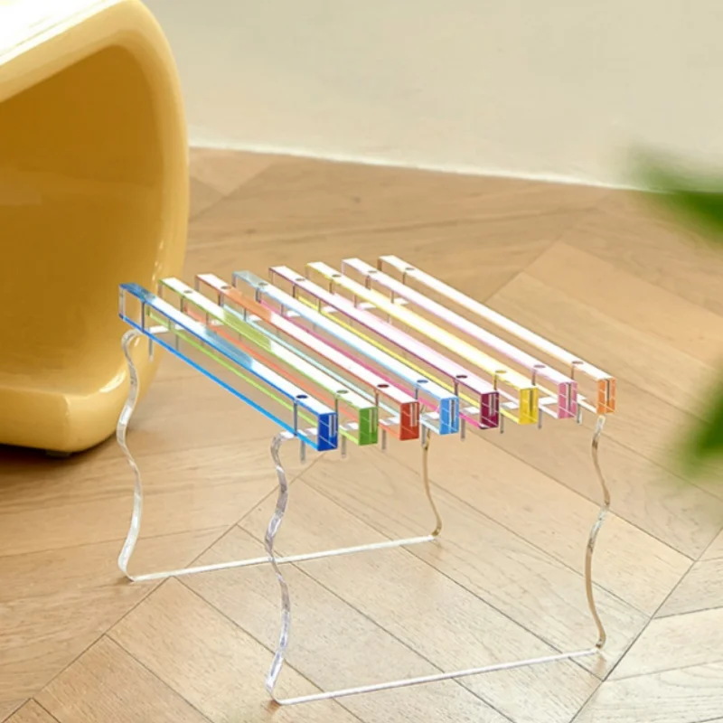 Clear Acrylic Modern Long Bench Multifunctional Lucite Acrylic Bench High Quality Home Decor