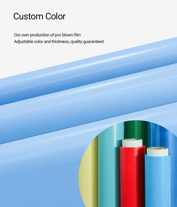 2022 Hot Sale Soft PVC film for swimming pool Factory Manufacturer PVC Plastic Blow Film Roll PVC Blowing Film Roll