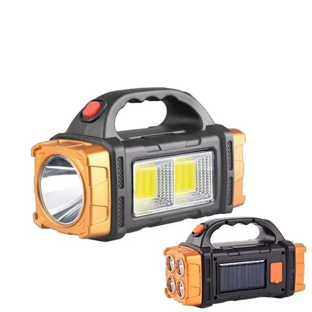 Howlighting LED Outdoor Portable Searchlight Torch Work USB Rechargeable Waterproof Power Bank Solar Camping Light Flashlight