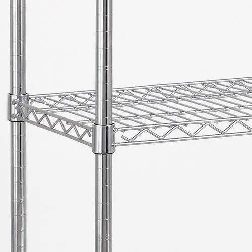 Factory Specializes in Six Layer Heavy-Duty Commercial Iron Storage Rack Metal Wire Mesh Shelf of Size Five Layer