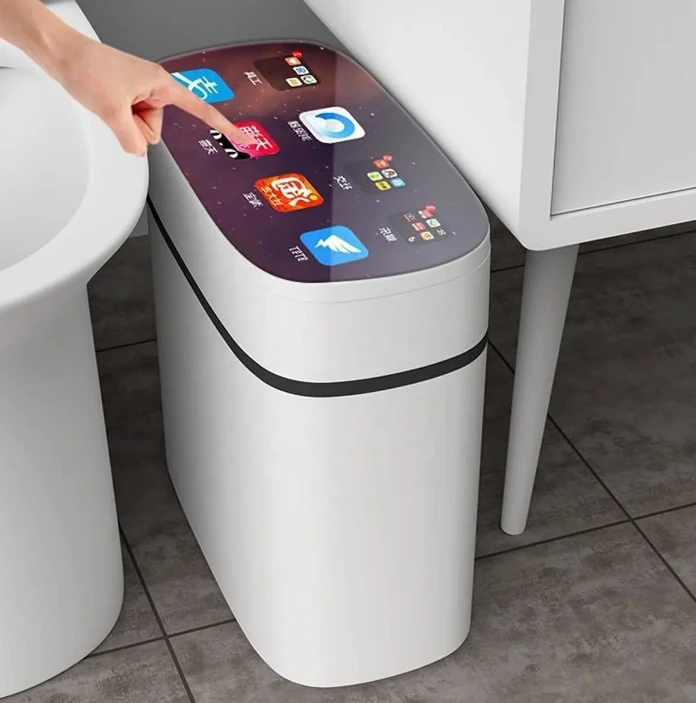 Intelligent Sensor Kitchen Trash Can Electric Induction Automatic Standing Food Smart Waste Bin for Indoor and Outdoor Use