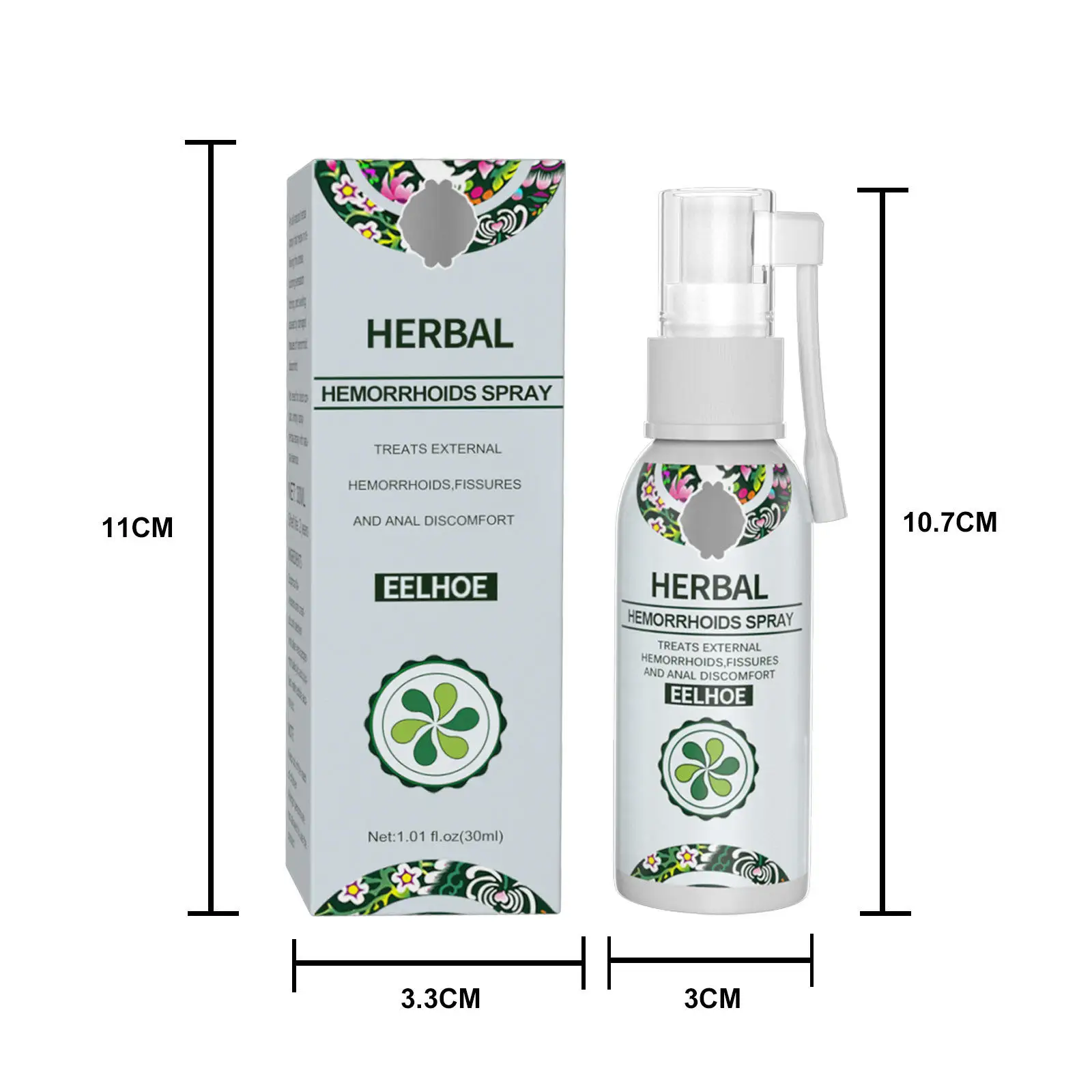 Hot Herbal Hot selling Natural Hemorrhoids Spray Powerful Hemorrhoids Treatment Agent Relieve Anal Pain Hemorrhoids Spray