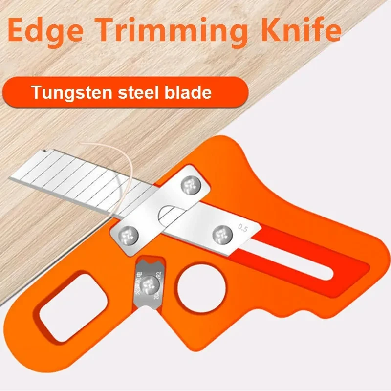 Woodworking Edge Strip Trimming Knife Deburring Rounded Arc Manual Planer tool