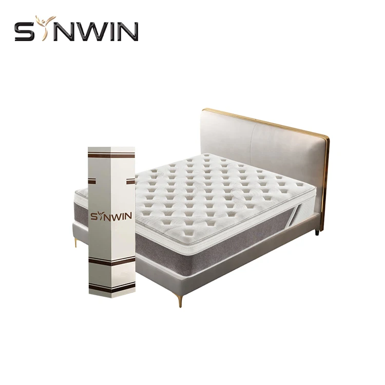 trending products compressed modern novel design 3 zone pocket luxury king size spring mattress