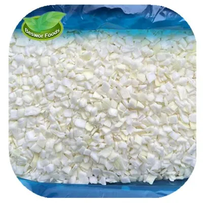 Оригинальные китайские кубики замороженного белого лука IQF, кубики 10x10 мм, замороженные травы, лук, кубики лука, очищенные без кожуры