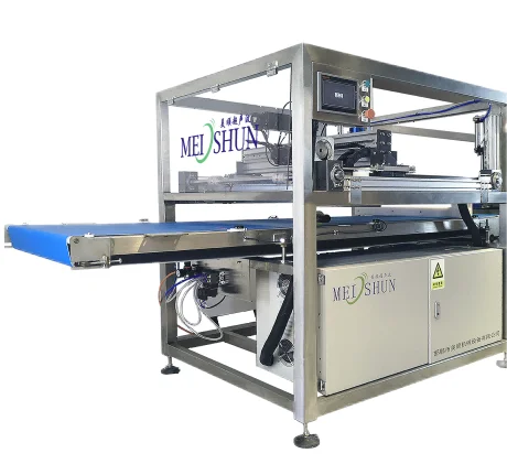 Customized ultrasonic Swiss roll cream cutting dividing machine bakery dessert bread roll splicer machine
