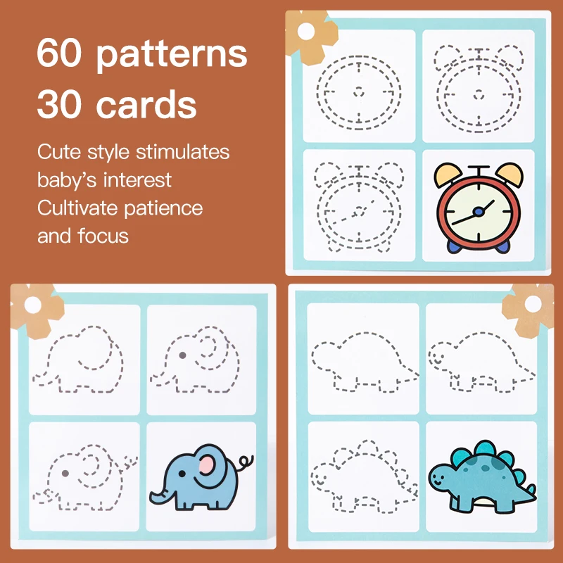 Educational drawing notebook with control pen for drawing children for years 2-4 and 5-7