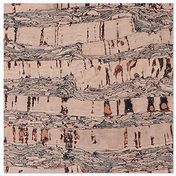 100% Eco-friendly Biodegradable  Natural Cork Fabric Add Vegan Jute Fabric