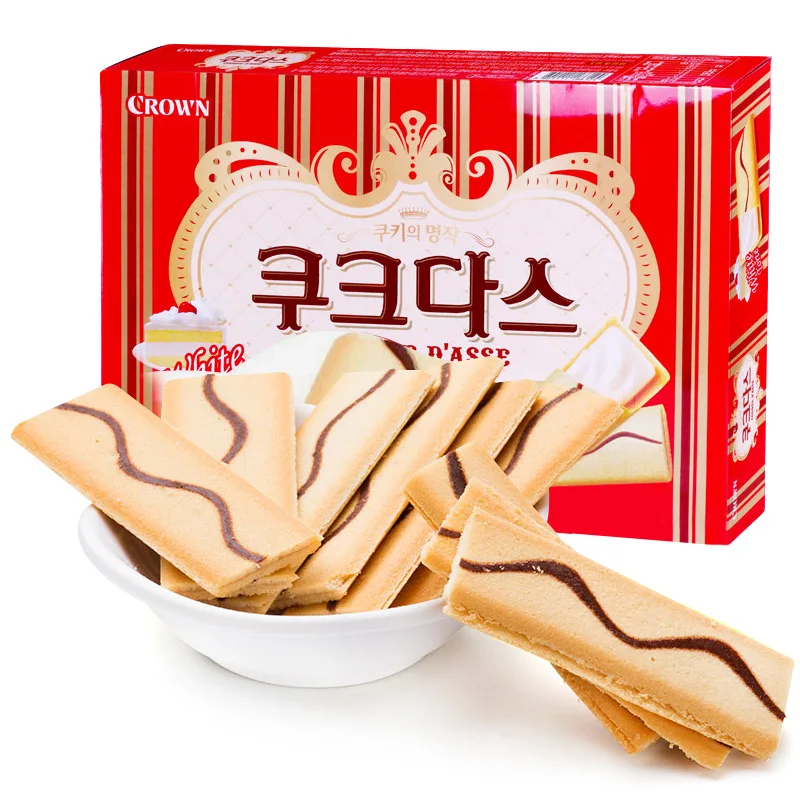 Wholesale Exotic Snack Cookies Cream flavored sandwich cookies biscuits Asian snacks