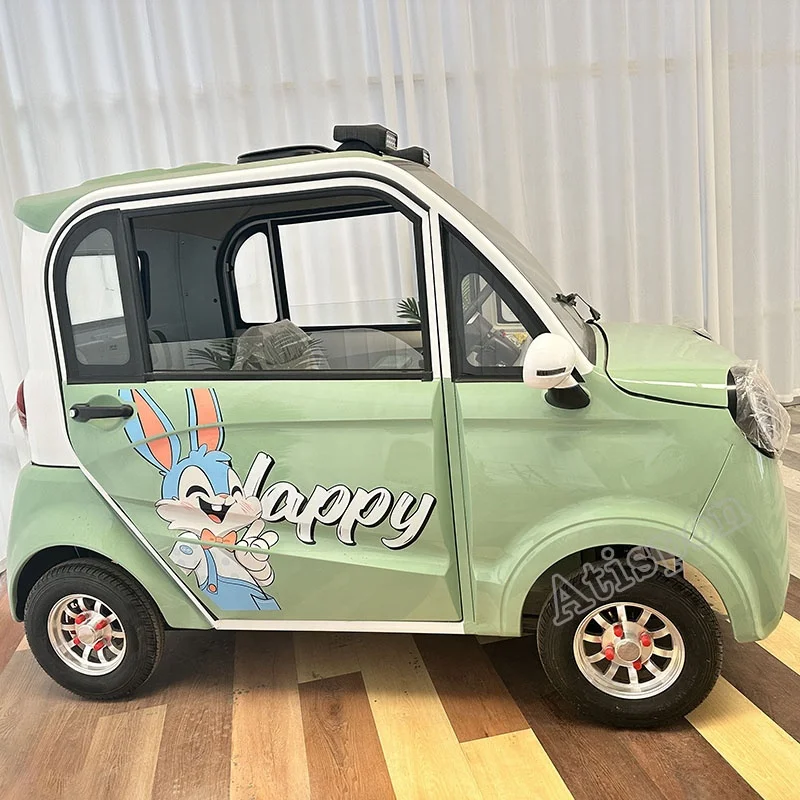 Chinese 4 Seaters Right Hand Electric Car Mini Automobile Enclosed Mobility Scooter Voiture Electric