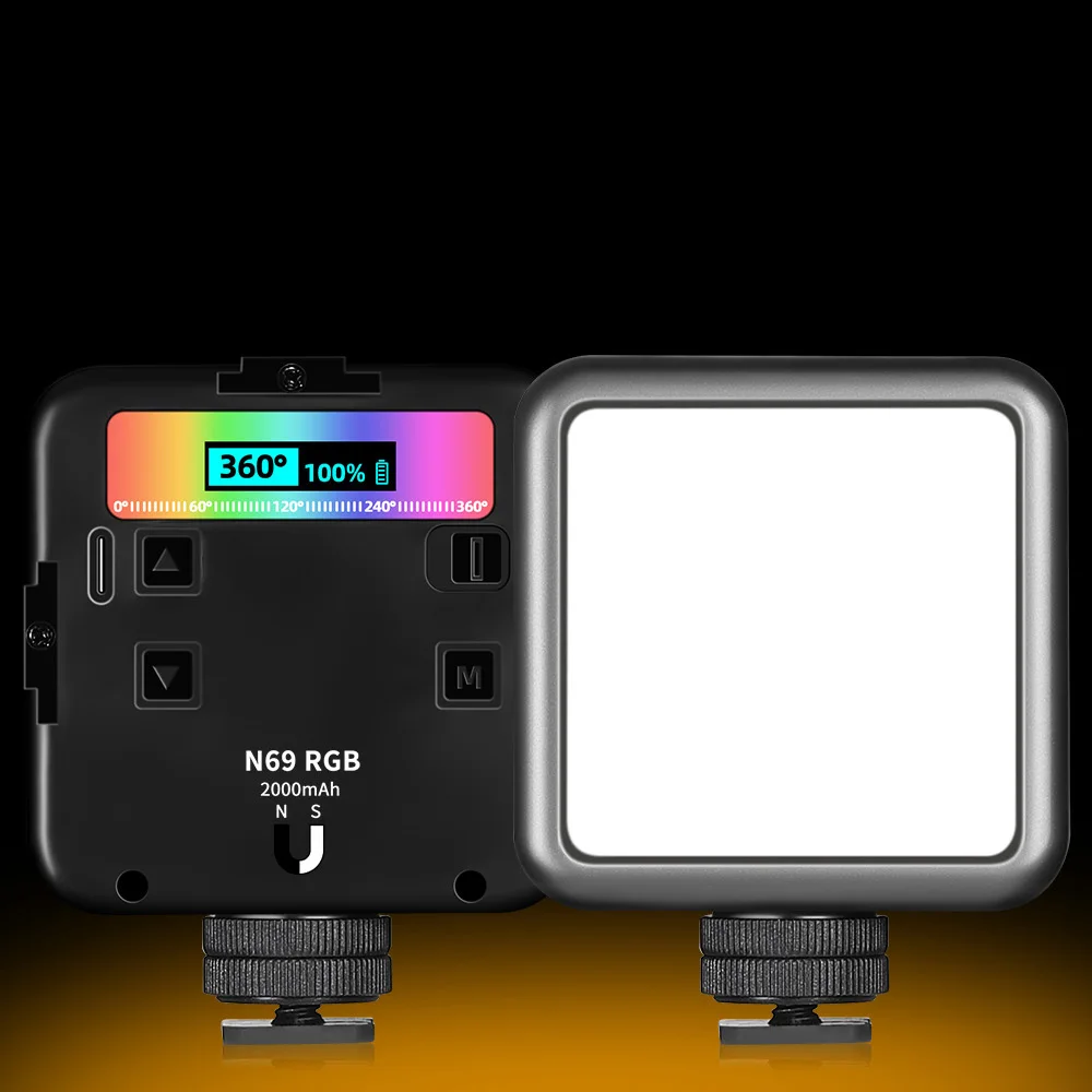  Удобный светодиодный мини-светильник RGB N69 для фотосъемки портативный заполняющий свет различных