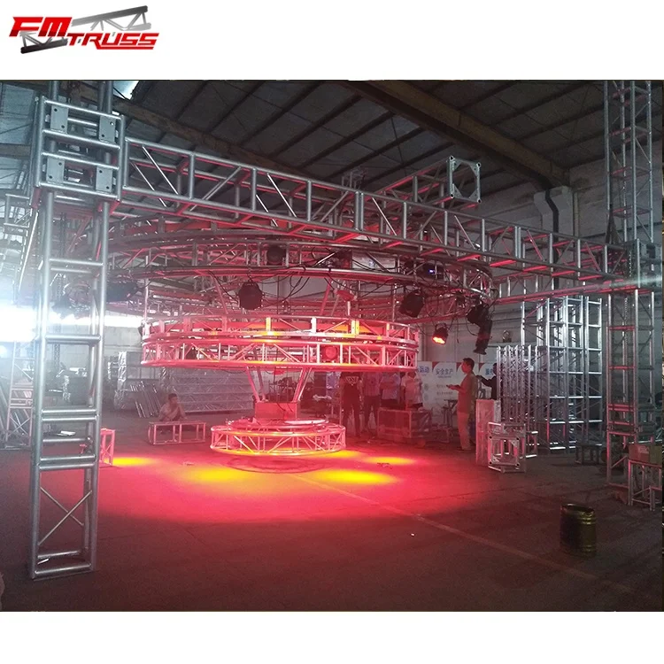 Global goal post truss led screen heavy loading truss aluminum spigot square lighting stage truss on sale