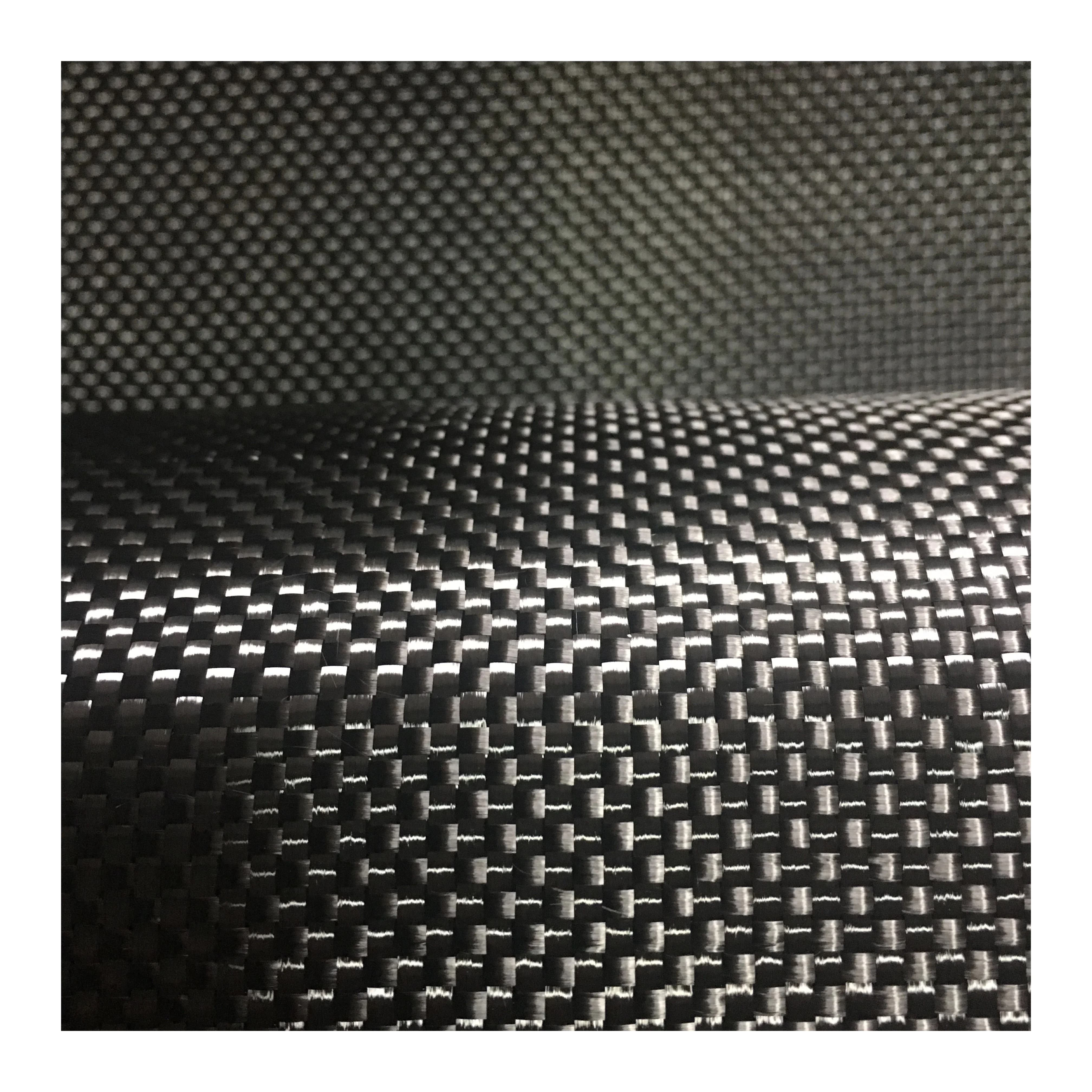 Cloth Bidirectional Carbon Fiber Factory Direct Sale 12k Carton Box Jacquards Fabrics Woven Auto Car Black Color In-stock Items