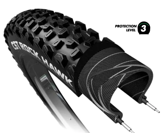 CST Tubeless Low Energy Consumption Strong Grip Mountain 530Mmx780Mm Rock Hawk Less Flats Bike Bicycle Tire