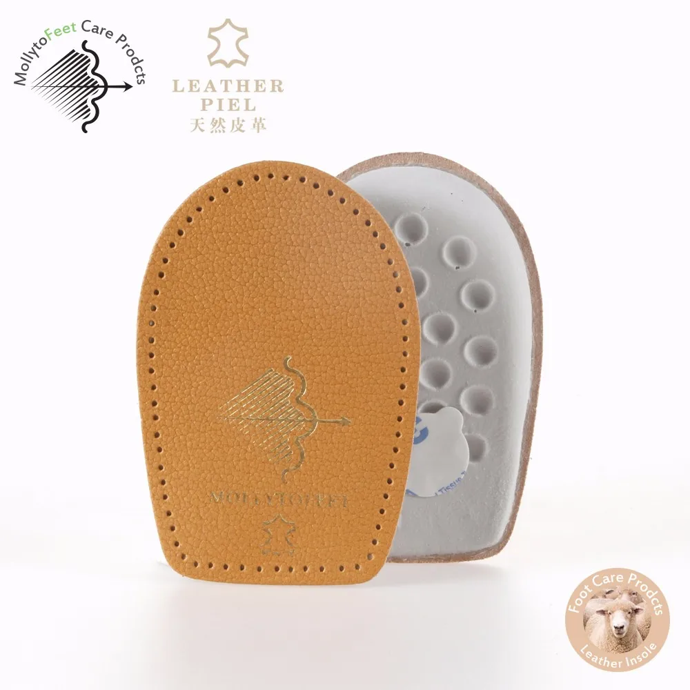 Регулируемые Ортопедические кожаные массажные стельки на пятке