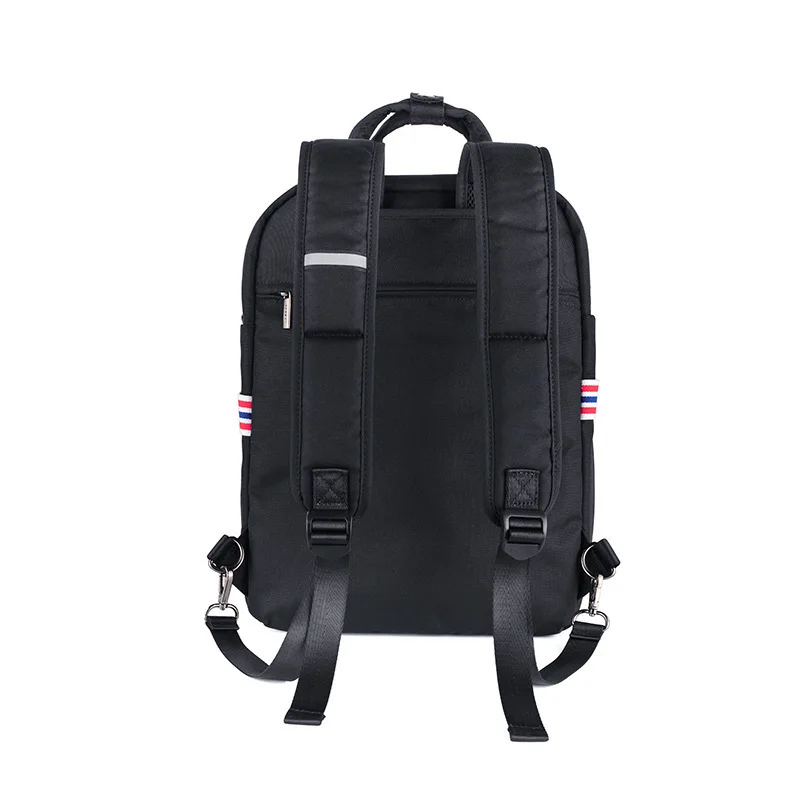 Large capacity shockproof laptop backpack custom portable trend briefcase recycled urban backpack with detachable shoulder strap