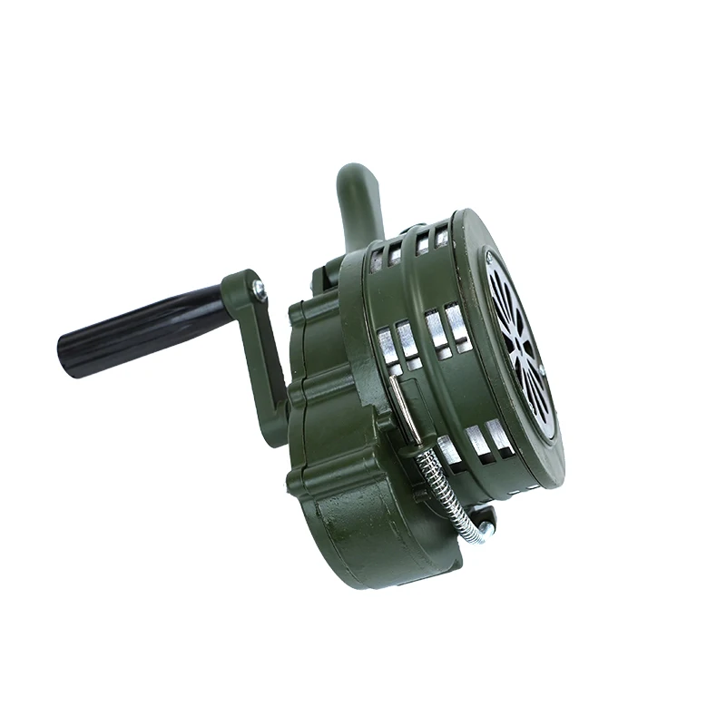 Convenient Hand Crank Alarm with Strong Penetration Force Aluminum Alloy Shell for Door Fire Smoke Use Voltage