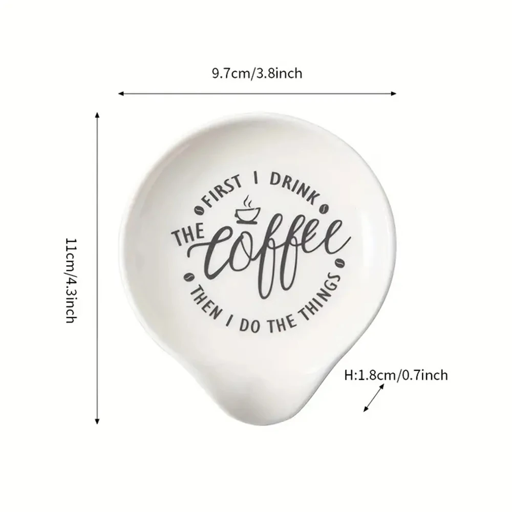 Custom Kitchen Counter Porcelain Spoon Rest Ladle Utensil Holder Ceramic Spoon Holder for Stove Top